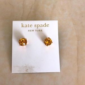 Kate spate citrine stud earrings